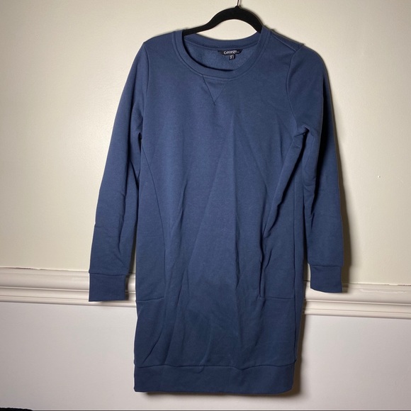 Long-sleeve Oversized Sweater Dress - Picture 1 of 3